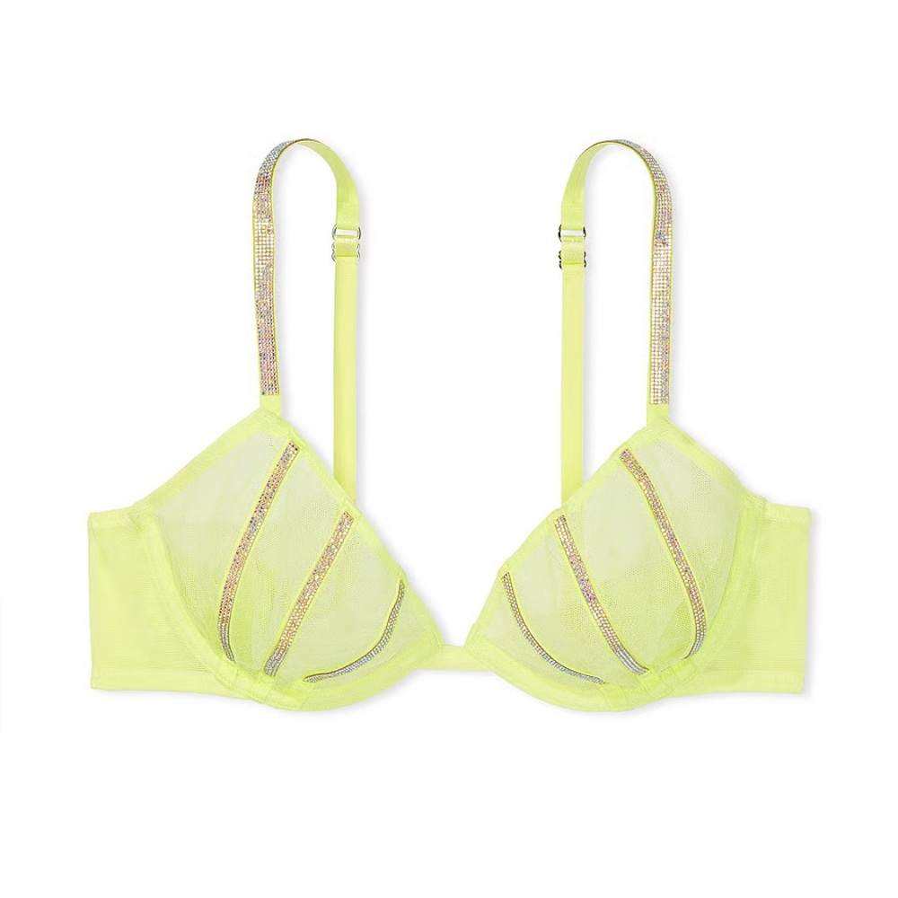 Victoria's Secret • Sheer Shine Unlined Low-Cut Demi Bra • Size 32C